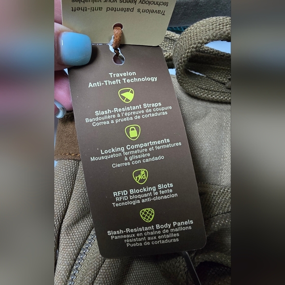 Travelon Heritage Crossbody Anti-Theft Messenger Bag New With Tags - Picture 13 of 13